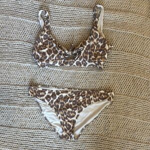 Leopard Print Bikini Set